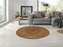mata okrągła imitacja dywanu słomianego Pinato 150x150